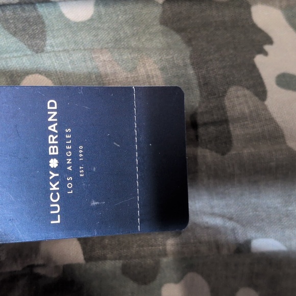 Lucky Brand Linen Blend Camouflage Jogger Pants Size Large NWT - Picture 4 of 9